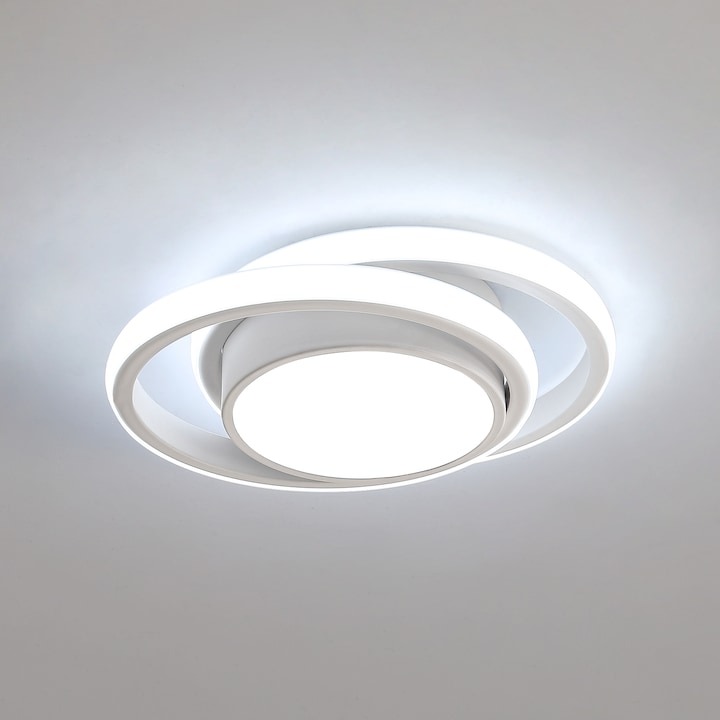 Plafoniera LED Goeco Aluminiu Circular 2500LM Alb rece
